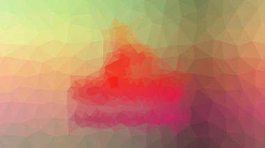 Nehir rafting garip tesseling halka animasyon üçgenler görünüyor