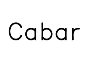 Kabare El Yazısı Yazısı Canlandırması Çeşitli Sans-Serif Yazı Tipleri ve Ağırlıkları