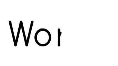 Çeşitli Sans-Serif Yazı Tipleri ve Ağırlıkları ile Yazılı Metin Canlandırması