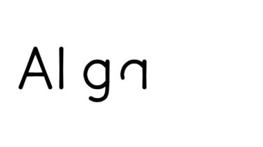 Çeşitli Sans-Serif Yazı Tipleri ve Ağırlıkları ile Algarve El Yazısı Metni Canlandırması