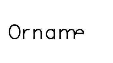 Çeşitli Sans-Serif Yazı Tipleri ve Ağırlıkları ile Süsleme Metni CanlandırmasıName