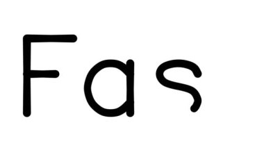 Çeşitli Sans-Serif Yazı Tipleri ve Ağırlıkları ile Hızlı El Yazısı Animasyonu