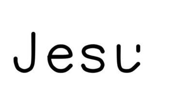 İsa Yazılı Metin Canlandırması Çeşitli Sans-Serif Yazı Tipleri ve Ağırlıkları