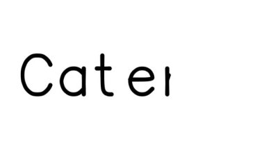 Çeşitli Sans-Serif Yazı Tipleri ve Ağırlıklarıyla Yemek Aracı El Yazısı Metni Animasyonu