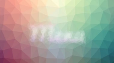 Mönü garip tesselleştirilmiş döngüyü çözüyor hareket eden çokgenler