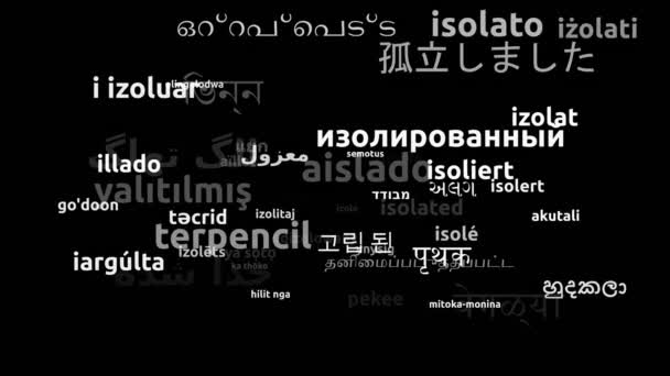 Isolated Przetłumacz Komentarz Przetłumaczone Język Angielski Worldwide Languages Endless Looping — Wideo stockowe