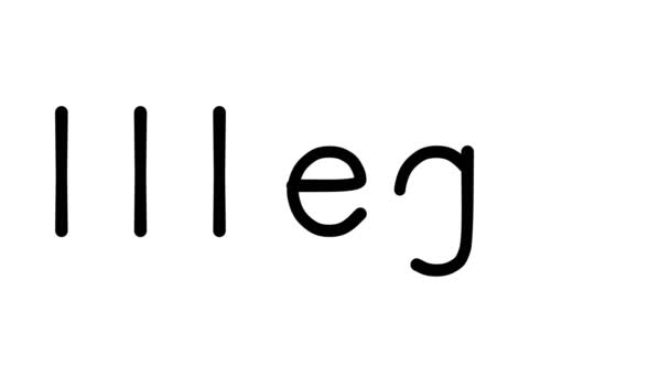 Sans Serif Fonts Weights 텍스트 애니메이션 — 비디오