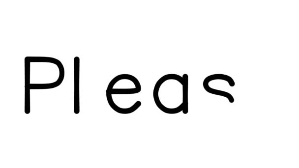 Lütfen Çeşitli Sans Serif Yazı Tipleri Ağırlıkları Ile Yazıları Canlandırması — Stok video