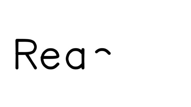 Χειρόγραφη Κινούμενη Εικόνα Κειμένου Διάφορες Γραμματοσειρές Και Σταθμά Sans Serif — Αρχείο Βίντεο