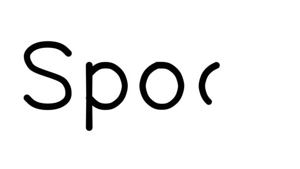 Spoof Handwritten Text Animation Various Sans Serif Fonts Weights — 비디오