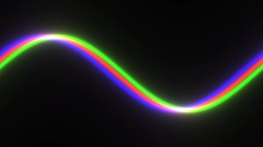 Beyaz ışık çizgisini kırmızı ve mavi renklere ayırmak