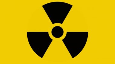 Nükleer Enerji Uyarı İşareti Radyoaktif Güç İşareti Tehlike