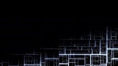 Teknoloji Tekno Panelleri Üzerinde Işık Parıldıyor Sayısal Parça Bölümleri