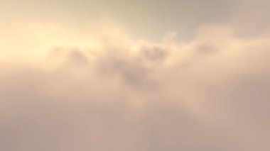 Bulutların arasında Uçup giden Gökyüzü