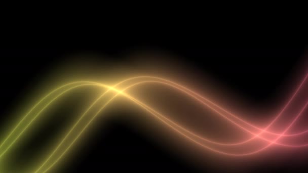 Bandas de Frequência Fluindo Passado Visualizador silenciado Pastels — Vídeo de Stock
