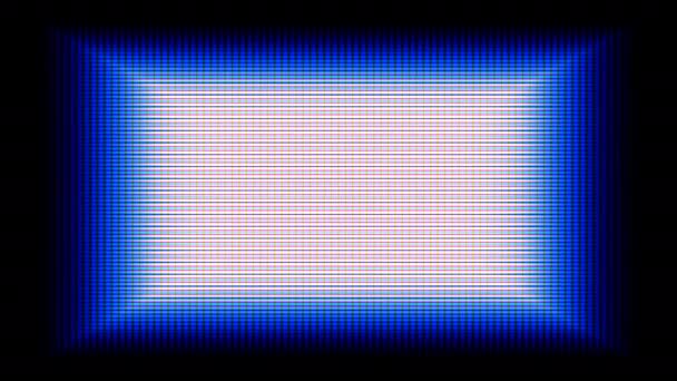 Color Changing Led Mesh Screen Display Gloeiend paneel Licht — Stockvideo