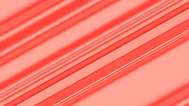 Bewegende Candy Stripes Red Calm Diagonale rijen Bands Barcodes — Stockvideo