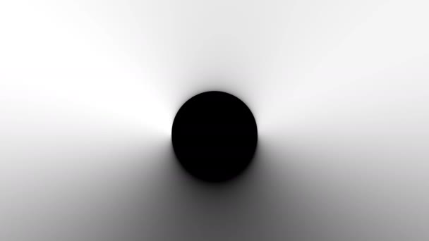Temný kruh Stínová projekce Pravidelně se pohybující kolem středu sloupce — Stock video