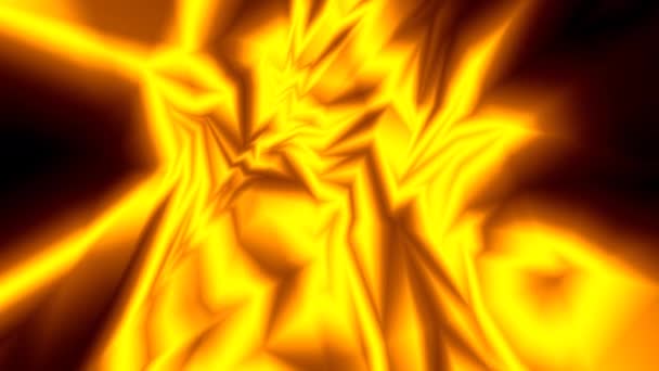Ostrý geometrický oheň Geometrie plamene Grafická — Stock video