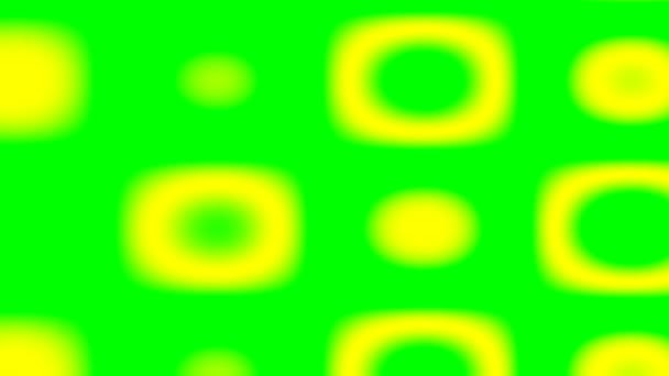 Paneles suaves verdes y amarillos Fondo de balanceo de bandas sutiles — Vídeos de Stock