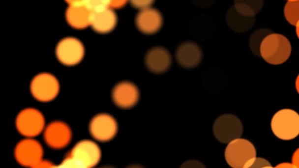 Bokeh suave de férias festivas distantes luzes de Natal cintilando fada suave — Vídeo de Stock