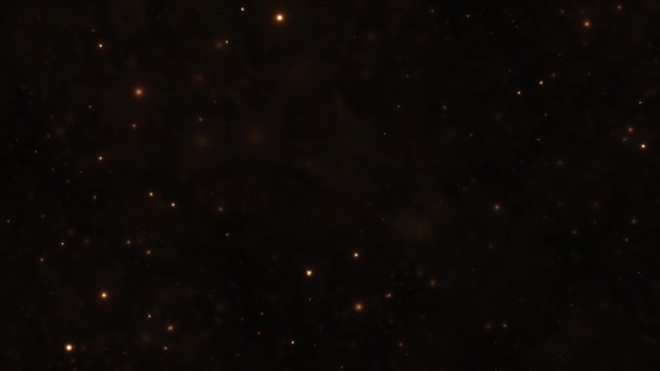 Grueso ruido biótico estrellas del campo espacial en movimiento — Vídeo de stock