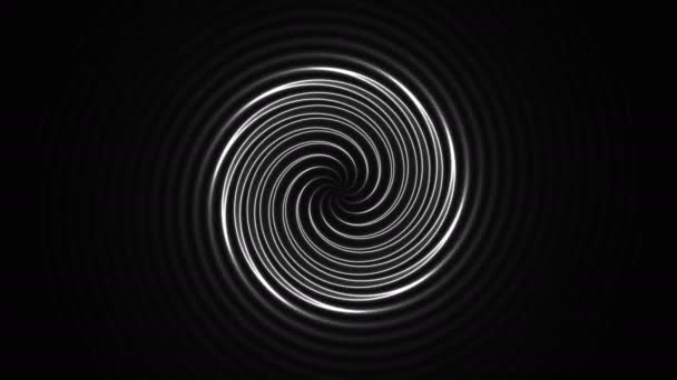 Bobina espiral en espiral Máscara líneas finas — Vídeos de Stock