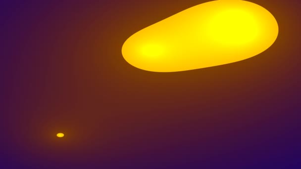 Heiße Orange Geschmolzene Lava Blob Lampe Blobs — Stockvideo