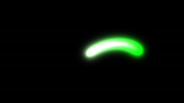 Hellgrüne ökologisch glänzende Lichter — Stockvideo