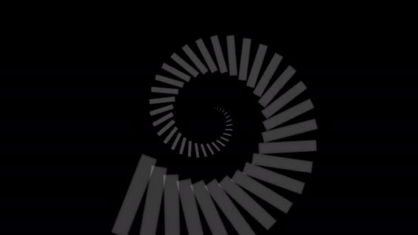 Барс світла Спін Складання до форми Абстрактна маска для плям — стокове відео