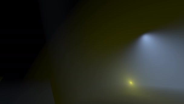 雾气中移动的聚光灯 — 图库视频影像