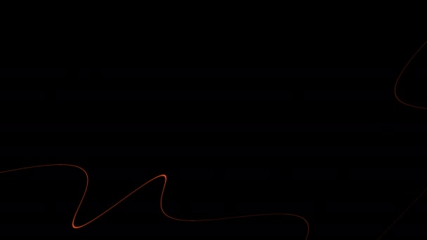 Fil Orange Fluide Ligne Ruban Lumière — Video