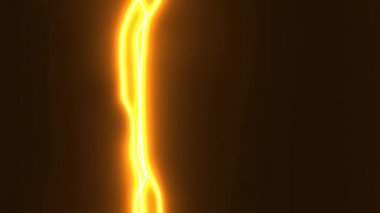 Yanan Parlak Turuncu Sıcak Işınlar Çoklu Isıtılmış Gaz İplikleri