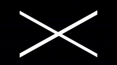 Çizgiler Çapraz Sembol Geçiş Çubukları Maskesi