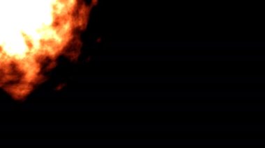 Köşe Patlayan Ateş Topu Alevleri