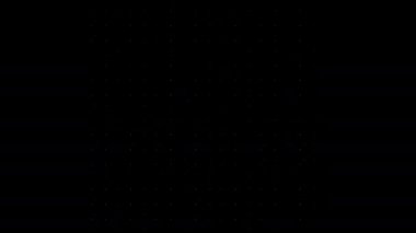 Grid Array of Flashing Boxes Dots 2d Mesh Cycling