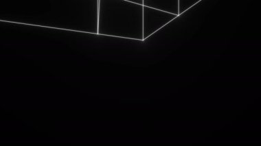 Box Cube 3d Wireframe Projection Fine Mesh
