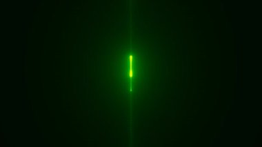 Green Organic Blob Fine Thin Shape at Centre Frame