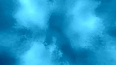 Soft Glassy Clean Blue Crystalline Compression Cloud Effect