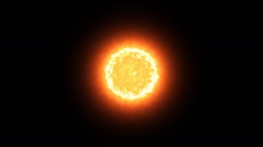 Burning Sun Fireball Fire Ball Rotating Firy Star