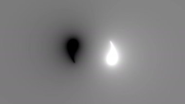 Black and White Yin Yang Abstract Balance Mask