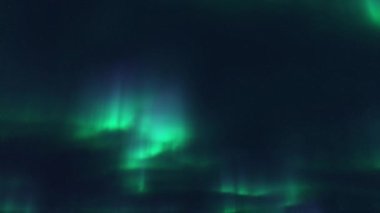 Night Sky Aurora Space Magnetic Fields With Film Noise