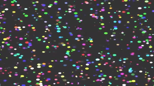 Random Moving Colored Dots in Many Colors — Vídeo de stock