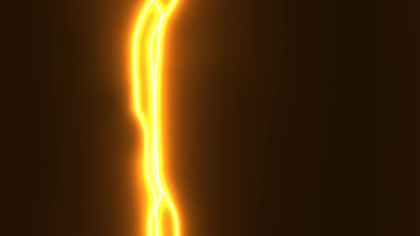燃烧多道加热气体的亮橙色热束 — 图库视频影像