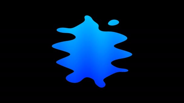 Morphing Changing Hole Blob Amorfe Ruimtevervorming — Stockvideo