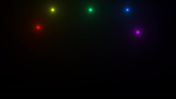 Led Bright Rgb Christmas Lights Rendering Box trwałość — Wideo stockowe