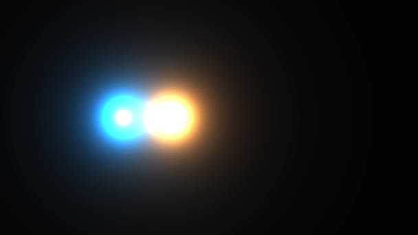 Blue and Orange Balls Light Blobs — Vídeo de stock
