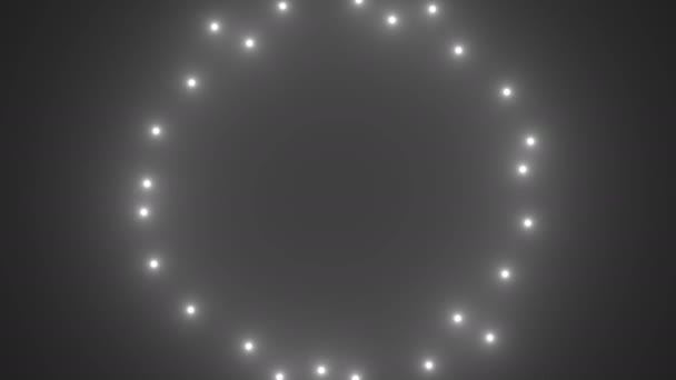 Mask of Lights Forming a Ring Rotating Vortex — Vídeo de stock