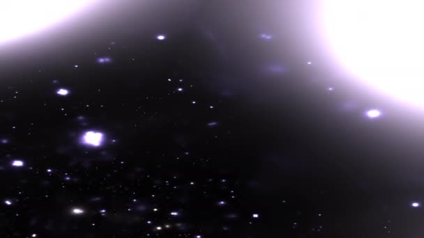 Reis in een zwart gat in het galactisch massacentrum — Stockvideo