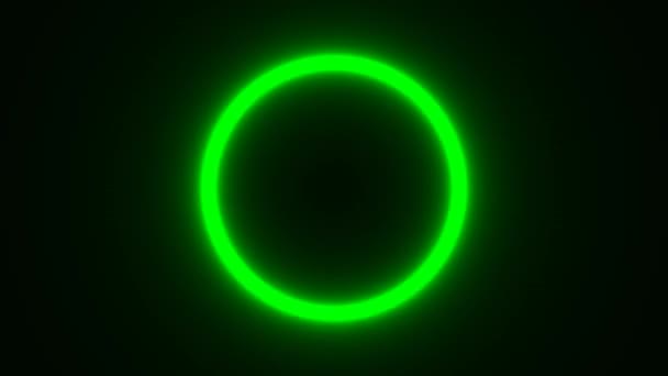 Glowing Pulsing Light Led Ring Lamp — Vídeos de Stock